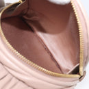 Miu Miu Matelasse Backpack Leather Pink Gold Auth 201912V-26