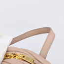 Miu Miu Matelasse Backpack Leather Pink Gold Auth 201912V-8