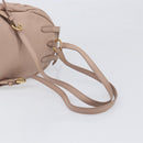 Miu Miu Matelasse Backpack Leather Pink Gold Auth 201912V-9