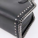 Stella MacCartney Chain Falabella Box Bag Leather 2way Black 455137 Auth 201913V-14