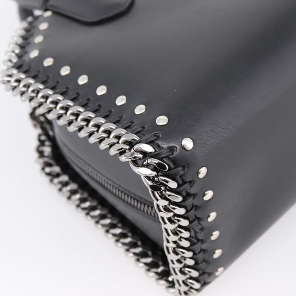 Stella MacCartney Chain Falabella Box Bag Leather 2way Black 455137 Auth 201913V
