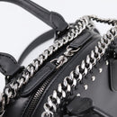 Stella MacCartney Chain Falabella Box Bag Leather 2way Black 455137 Auth 201913V-16