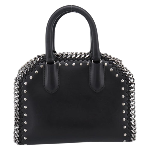Stella MacCartney Chain Falabella Box Bag Leather 2way Black 455137 Auth 201913V