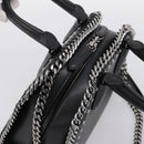 Stella MacCartney Chain Falabella Box Bag Leather 2way Black 455137 Auth 201913V-6