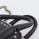 Stella MacCartney Chain Falabella Box Bag Leather 2way Black 455137 Auth 201913V-8