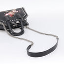 Stella MacCartney Chain Falabella Box Bag Leather 2way Black 455137 Auth 201913V-9