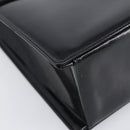 CHANEL Chain Hand Bag Patent leather Black Gold CC Auth 201914V-14