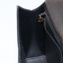 CHANEL Chain Hand Bag Patent leather Black Gold CC Auth 201914V-20