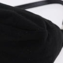 FENDI Mamma Baguette Shoulder Bag Wool Black Silver Auth 201915V-16