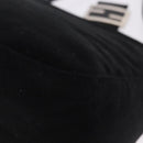 FENDI Mamma Baguette Shoulder Bag Wool Black Silver Auth 201915V-18