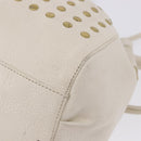 BURBERRY Chain Purse Blue Label Shoulder Bag Leather White Auth 201916-14