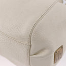 BURBERRY Chain Purse Blue Label Shoulder Bag Leather White Auth 201916-16