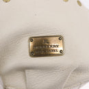 BURBERRY Chain Purse Blue Label Shoulder Bag Leather White Auth 201916-17
