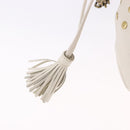BURBERRY Chain Purse Blue Label Shoulder Bag Leather White Auth 201916-18