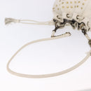 BURBERRY Chain Purse Blue Label Shoulder Bag Leather White Auth 201916-8