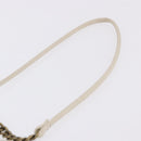 BURBERRY Chain Purse Blue Label Shoulder Bag Leather White Auth 201916-9