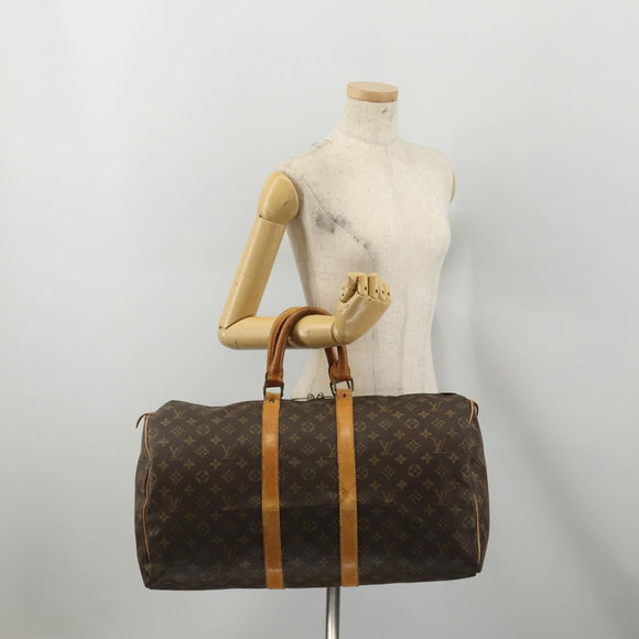 LOUIS VUITTON Monogram Keepall 45 Boston Bag M41428 LV Auth 201917