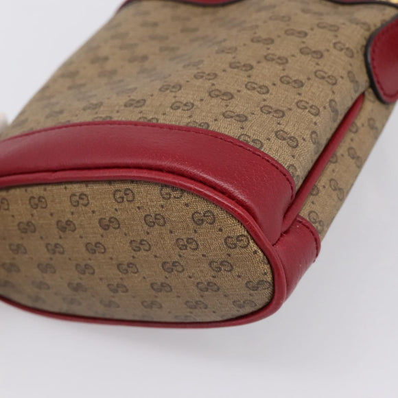 GUCCI GUCCI × Doraemon Micro GG Supreme Bag PVC Beige Gold 647801 Auth 201921SAM