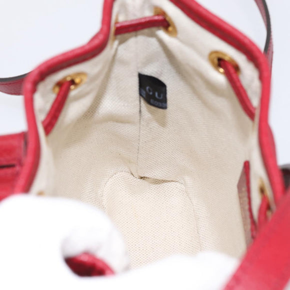 GUCCI GUCCI × Doraemon Micro GG Supreme Bag PVC Beige Gold 647801 Auth 201921SAM