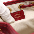 GUCCI GUCCI × Doraemon Micro GG Supreme Bag PVC Beige Gold 647801 Auth 201921SAM-12