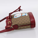 GUCCI GUCCI × Doraemon Micro GG Supreme Bag PVC Beige Gold 647801 Auth 201921SAM-3