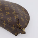 LOUIS VUITTON Monogram Trousse Demi Ronde Cosmetic Pouch M47520 LV Auth 201923-15