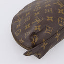 LOUIS VUITTON Monogram Trousse Demi Ronde Cosmetic Pouch M47520 LV Auth 201923-16