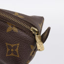 LOUIS VUITTON Monogram Trousse Demi Ronde Cosmetic Pouch M47520 LV Auth 201923-8