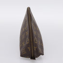 LOUIS VUITTON Monogram Trousse Demi Ronde Cosmetic Pouch M47520 LV Auth 201923-4