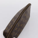 LOUIS VUITTON Monogram Trousse Demi Ronde Cosmetic Pouch M47520 LV Auth 201923-5