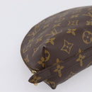 LOUIS VUITTON Monogram Trousse Demi Ronde Cosmetic Pouch M47520 LV Auth 201923-14