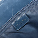 Christian Dior Trotter Canvas Hand Bag Navy Gold Auth 201927-18