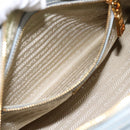 PRADA Boston Bag Saffiano leather 2way Light Blue Gold Auth 201928A-27
