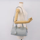 PRADA Boston Bag Saffiano leather 2way Light Blue Gold Auth 201928A-28