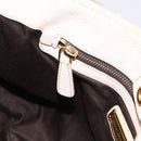 Miu Miu Hand Bag Vittero Dino Leather 2way Ivory Gold Auth 201929A-21