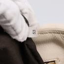 Miu Miu Hand Bag Vittero Dino Leather 2way Ivory Gold Auth 201929A-12