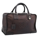 LOEWE Amazona 36 Hand Bag Leather Bronze Silver Auth 201931V-1