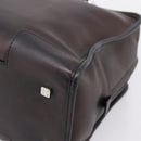 LOEWE Amazona 36 Hand Bag Leather Bronze Silver Auth 201931V-9