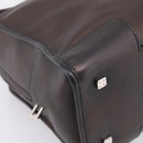 LOEWE Amazona 36 Hand Bag Leather Bronze Silver Auth 201931V-14