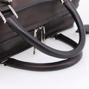 LOEWE Amazona 36 Hand Bag Leather Bronze Silver Auth 201931V-7