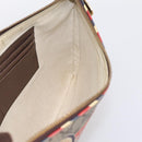 GUCCI GG Supreme Courier Clutch Bag PVC Beige 473915 Auth 201932A-18