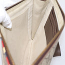 GUCCI GG Supreme Courier Clutch Bag PVC Beige 473915 Auth 201932A-19