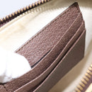 GUCCI GG Supreme Courier Clutch Bag PVC Beige 473915 Auth 201932A-21