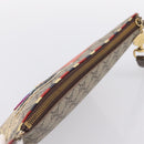 GUCCI GG Supreme Courier Clutch Bag PVC Beige 473915 Auth 201932A-6