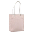 Christian Dior Trotter Canvas Tote Bag Pink Silver Auth 201935A-1