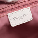 Christian Dior Trotter Canvas Tote Bag Pink Silver Auth 201935A-14