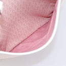 Christian Dior Trotter Canvas Tote Bag Pink Silver Auth 201935A-21