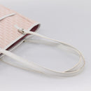 Christian Dior Trotter Canvas Tote Bag Pink Silver Auth 201935A-7