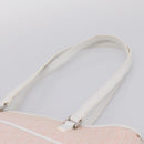 Christian Dior Trotter Canvas Tote Bag Pink Silver Auth 201935A-8
