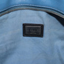 FENDI Monster Tote Bag Leather Black Silver Auth 201937-17
